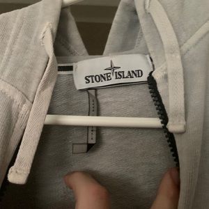 Grey Vintage Stone Island Hoodie